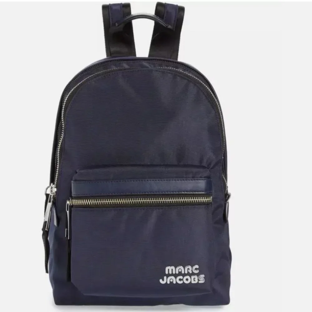 MARC JACOBS Trek nylon medium women's school backpack -Midnight blue